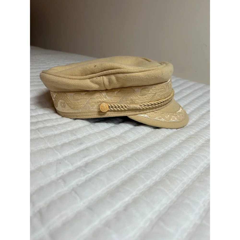 Lack‎ of Color Riviera Cap in Honey Captain Hat Size Small Nautical Inspired